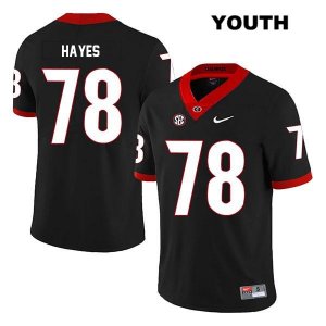 Youth Georgia Bulldogs NCAA #78 D'Marcus Hayes Nike Stitched Black Legend Authentic College Football Jersey RRL0854HD